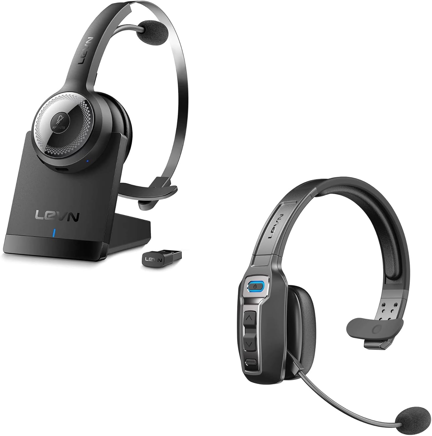 LEVN Bluetooth 5.0 Headset & LEVN Bluetooth Headset with