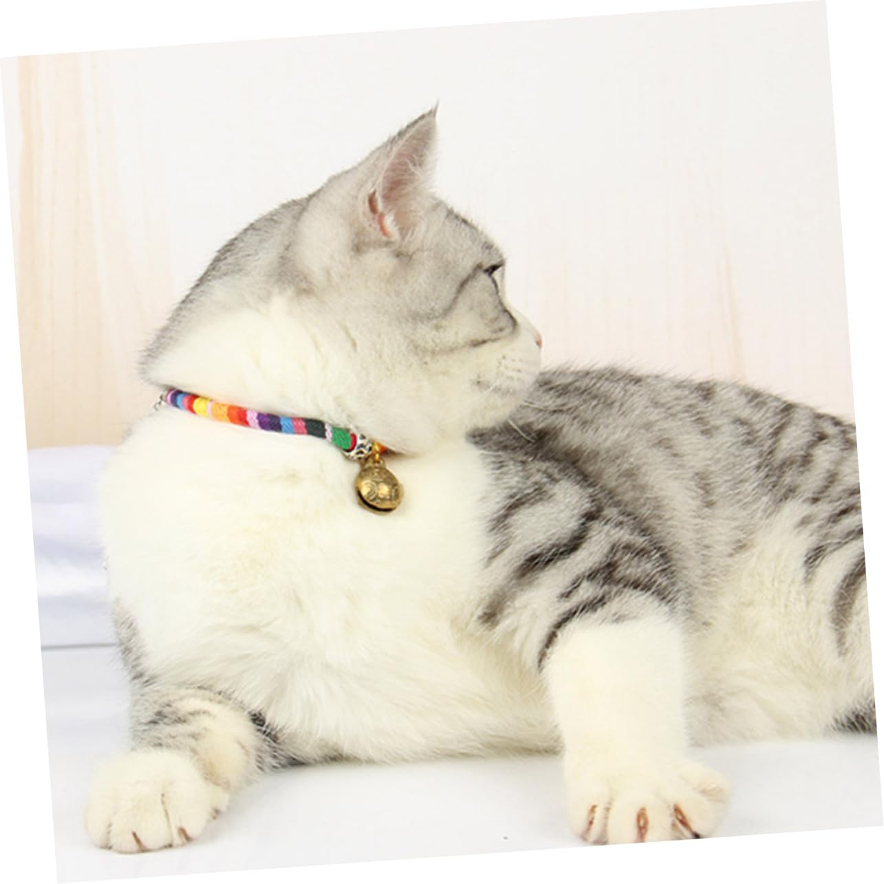 INOOMP 9pezzi Collarper Gatti Con Campanello Stile Collare Regolabile Per Gatti Accessori Per Animali Domestici Per Ogni Occasione