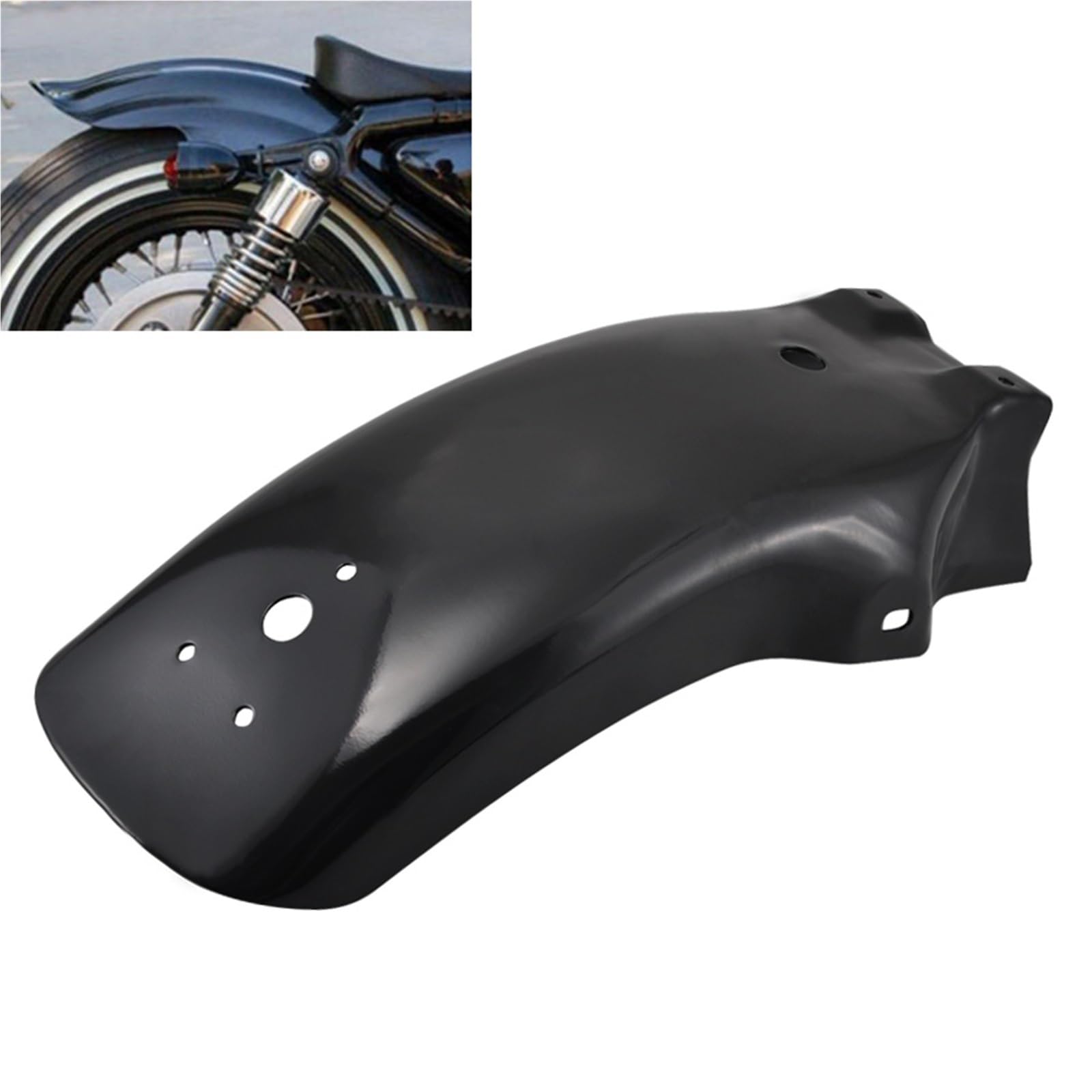 Universale In Metallo Parafango Posteriore Moto Per Chopper Bobber Per Shadow 750 600 Magna VTX1300 VTX1800