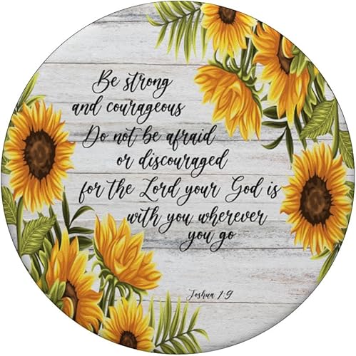 Miniatura 3 de Joshua 1 9 Cristiano Biblia Verso Girasol Cita de Escritura PopSockets Swappable PopGrip