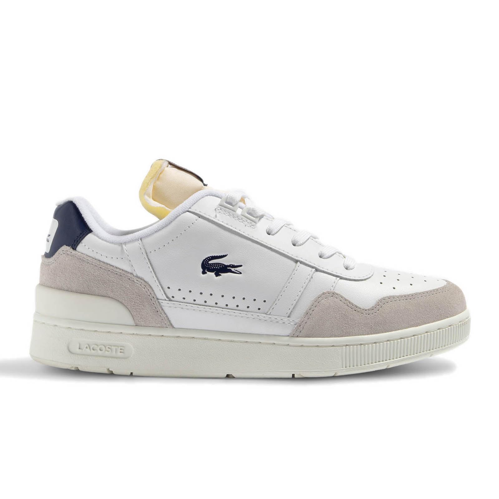 Lacoste Mens T-Clip Leather Trim Trainers White/Navy (B0D5YDSDPY) Amazon Price History, Amazon Price Tracker