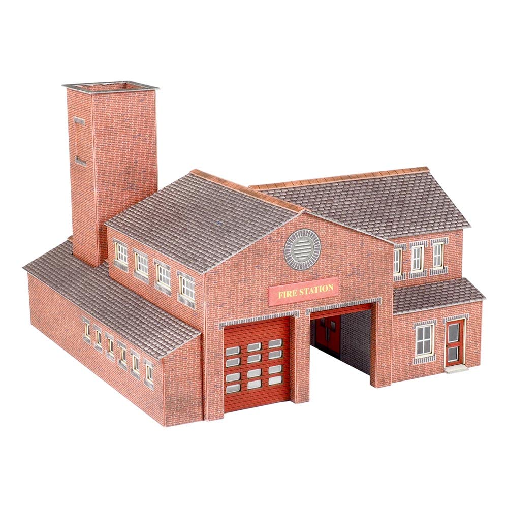 Metcalfe PN189 Fire Station (Fire Brigade) Card Kit N Gauge