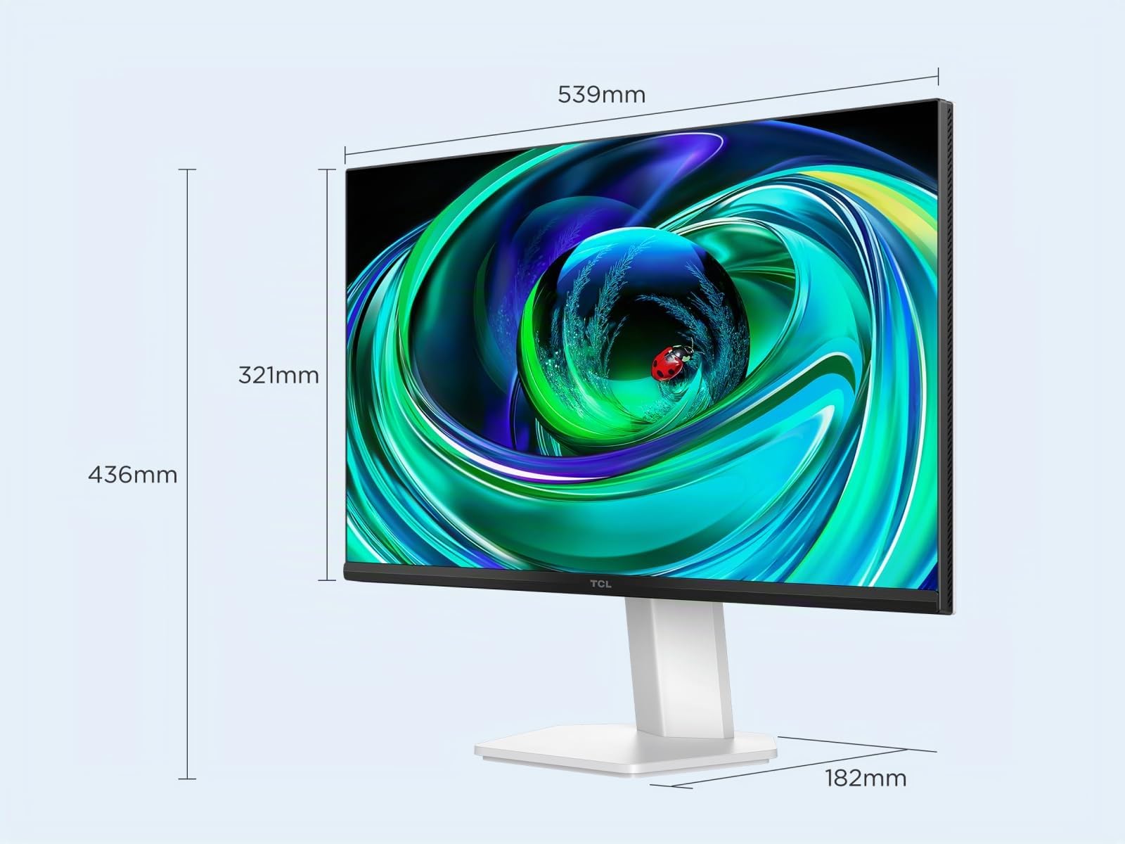 TCL 24G54 – Moniteur Mini-LED 24″, résolution Full HD, 100 Hz, Dalle VA, 450 nits, Fixation VESA, HDR 400, Grand Espace colorimétrique, certifié TÜV Rheinland antiscintillement & Faible lumière Bleue