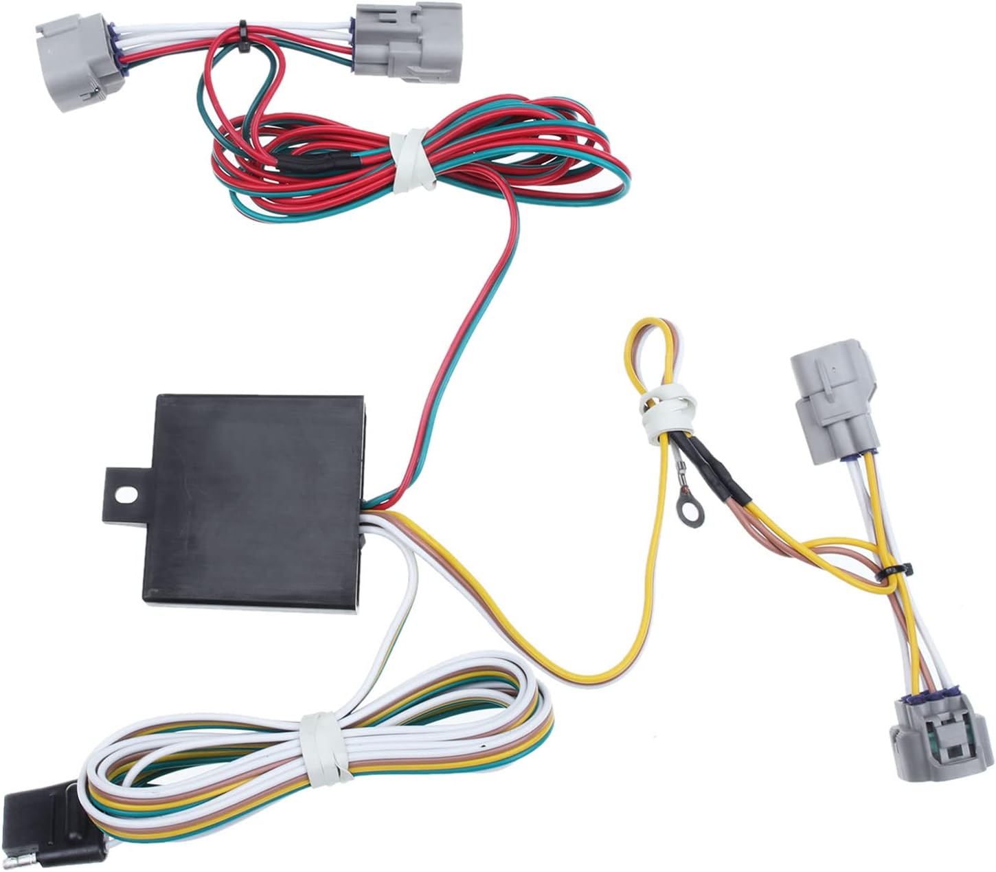 A-Premium 4-Pin Trailer Wiring Harness Compatible with Select Toyota Models - Tacoma 2005-2015, T100 1993-1998, Pickup, 4-Way Flat Trailer Hitch Wiring Harness