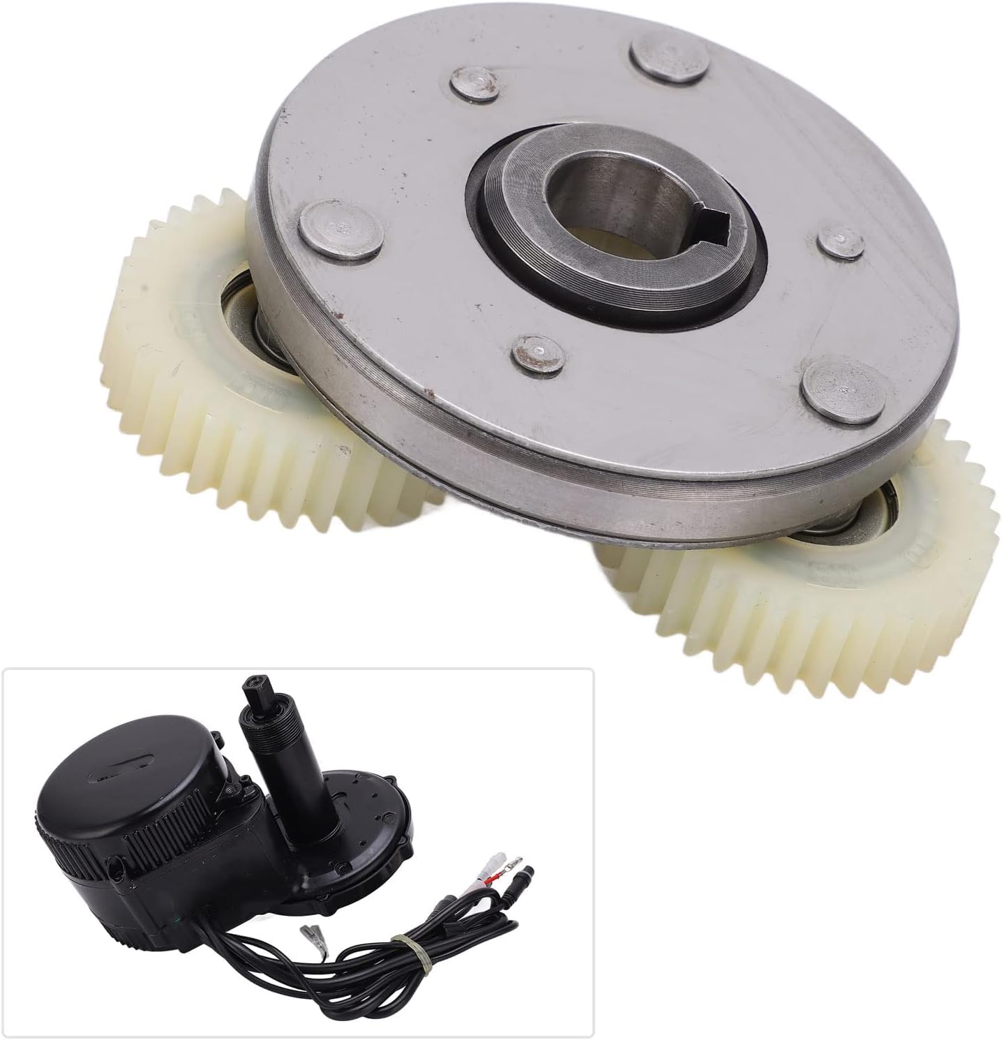 Ingranaggi in Nylon 36T e Kit Frizione 88 mm, Kit Frizione Ingranaggio Motore Bici Elettrica Bicicletta Elettrica 500W Pezzo di Ricambio Motore per Bafang