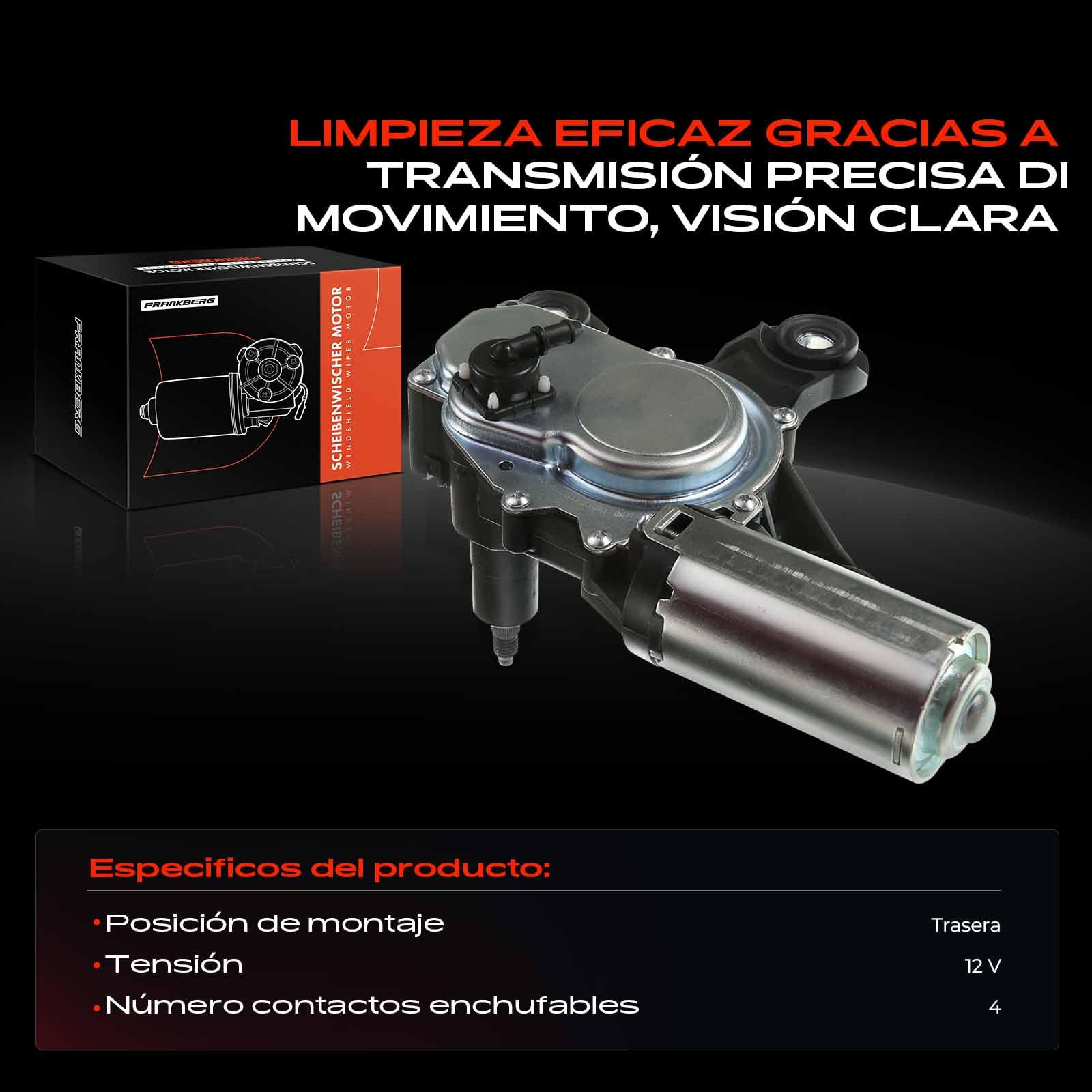 Frankberg Motor del limpiaparabrisas Compatible con A4 Avant 8K5 A3 Sportback 8PA A4 Avant 8E5 A3 8P1 A6 Avant 4F5 Replace# 8E9955711D