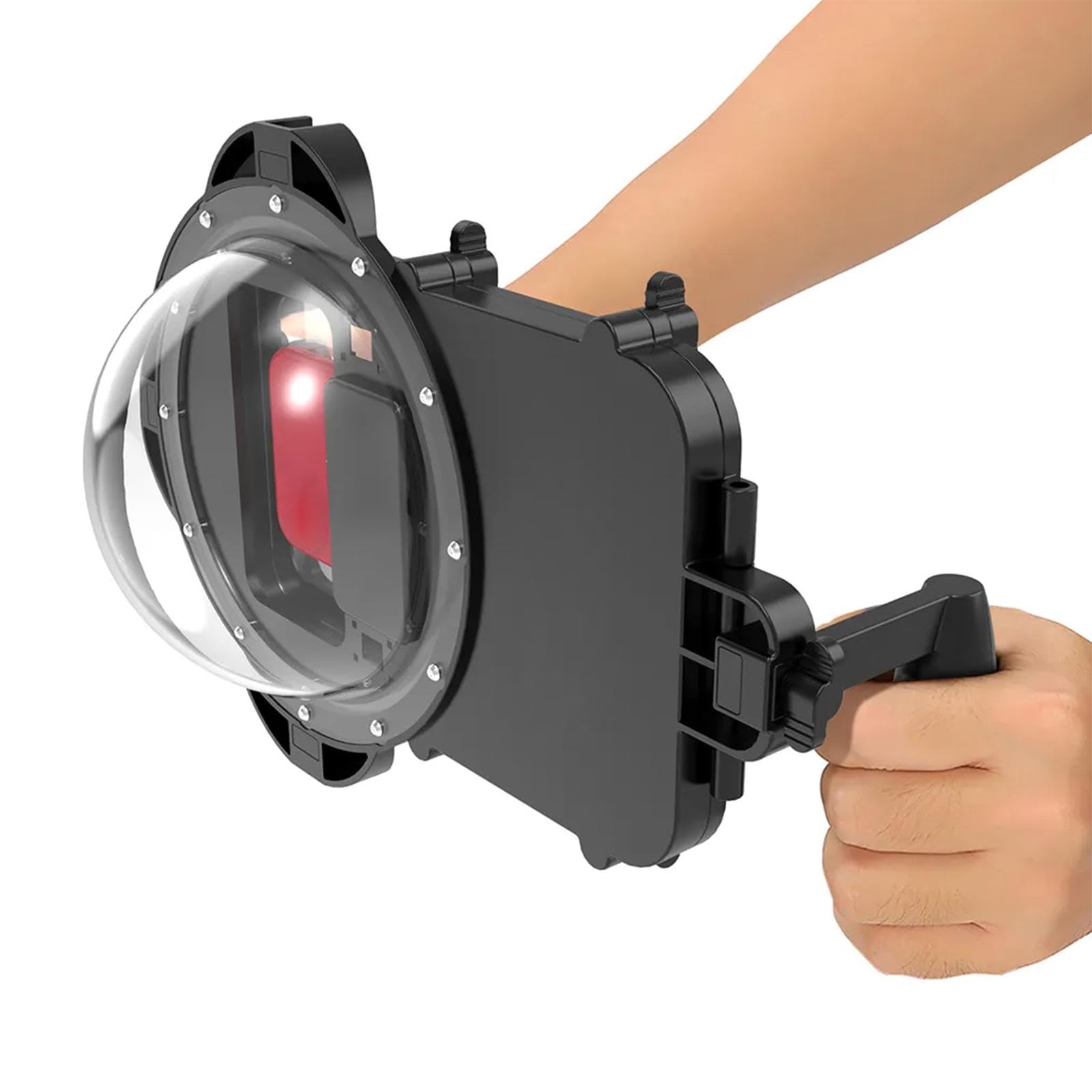 Funda para Teléfono de Buceo, Carcasa Impermeable para Smartphone, Accesorio con Agarre de Mano, Color Negro.