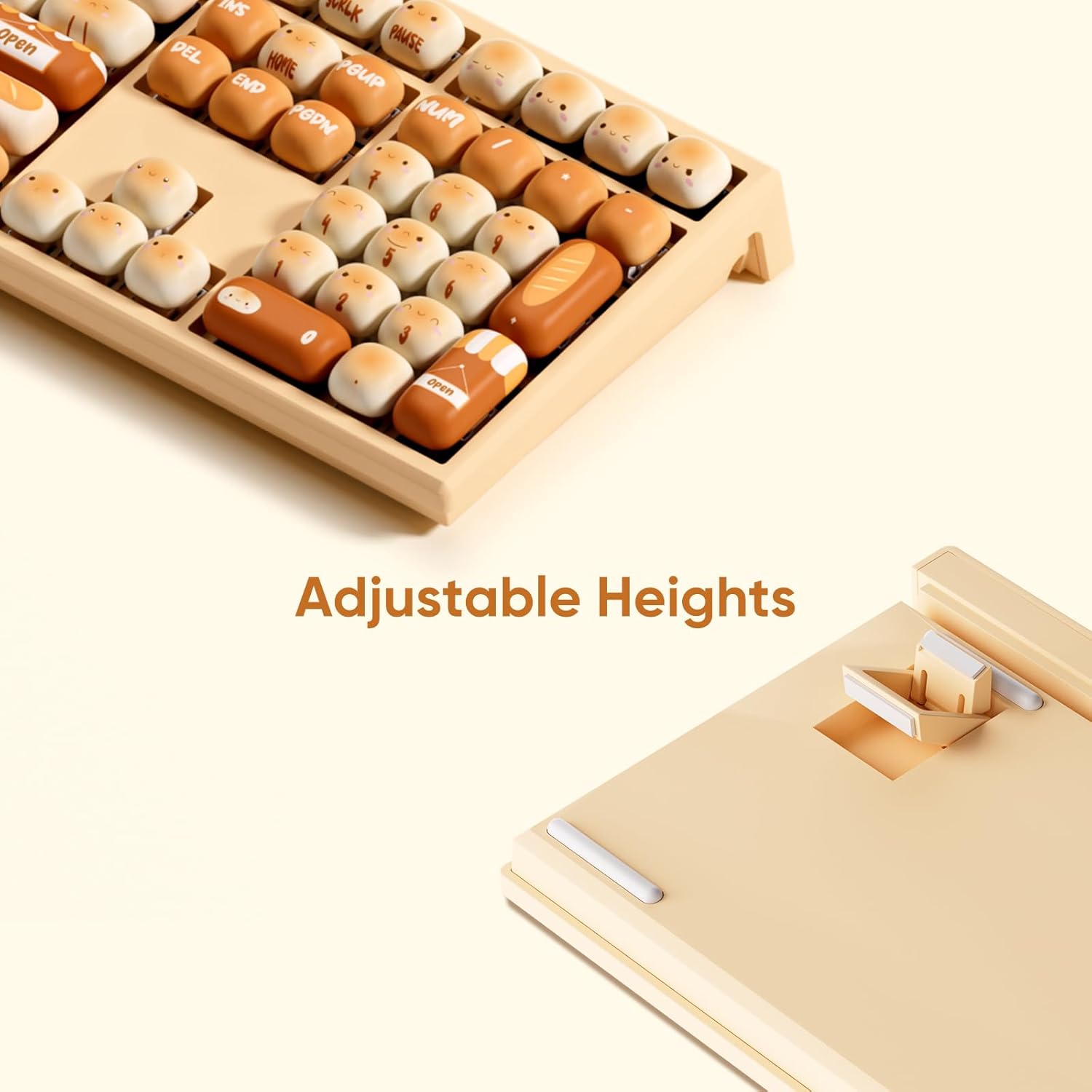 MONSGEEK AKKO x MG108B Bun Wonderland Mechanical Keyboard Hot-Swappable Multi-Mode Gaming Keyboard with PBT Dye-Sub MOG Profile Keycaps Pre Lubed Piano Switch