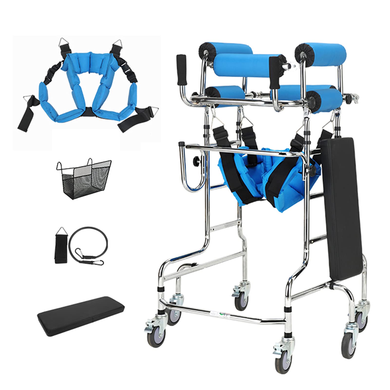 Buy Walkers for seniors Adult Walker Multifunctional 8 Wheeleds of Stability Lower Limb Training