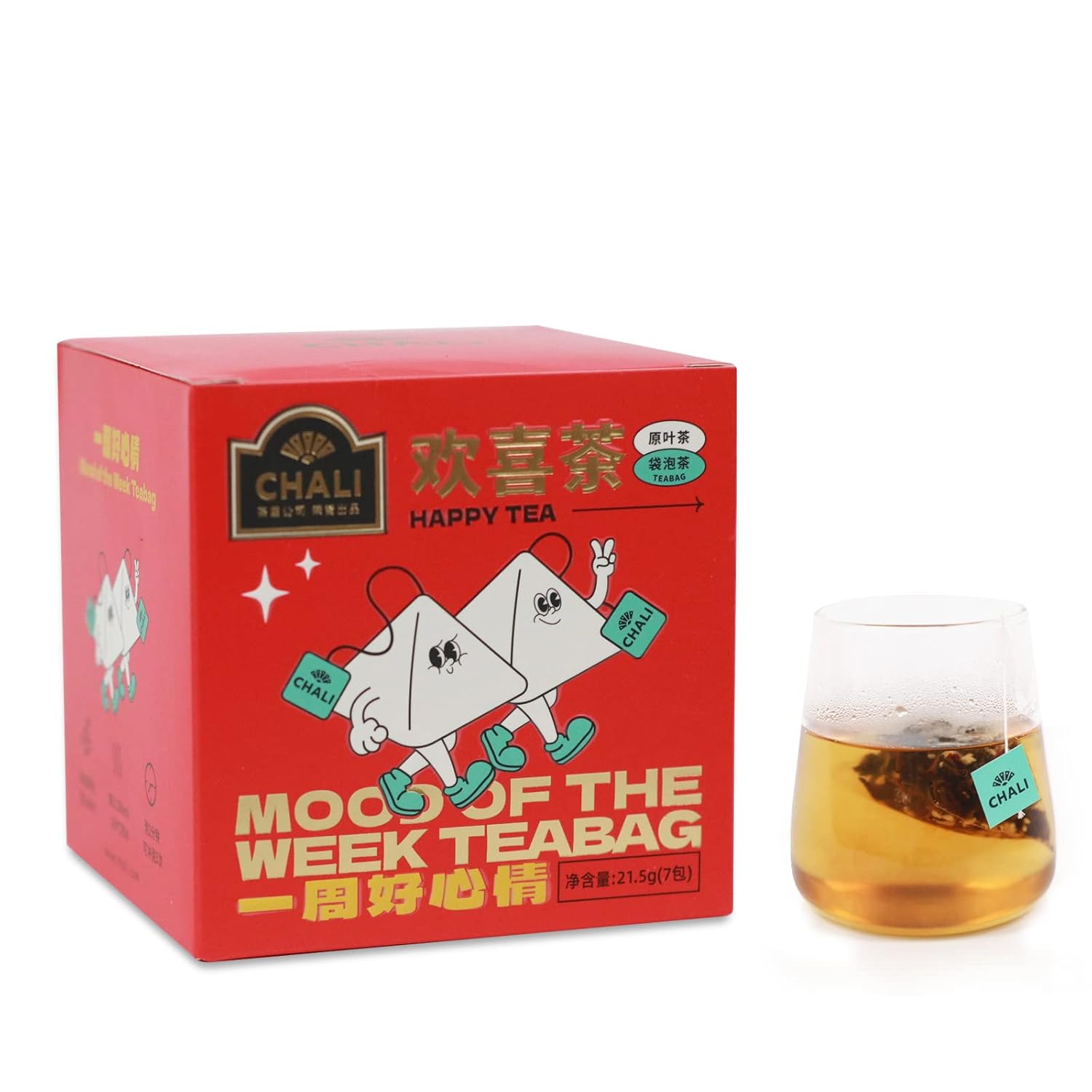 CHALI Herbal Tea Bags Oolong Tea Bags, 7 Classic Flavors