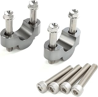 ジータレーシング(ZETA RACING) スタンダード径バー(22.2mm)用 バーライズスペーサー 14mmアップ チタンカラー F4625