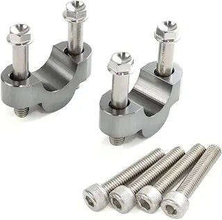 ジータレーシング(ZETA RACING) スタンダード径バー(22.2mm)用 バーライズスペーサー 14mmアップ チタンカラー F4625