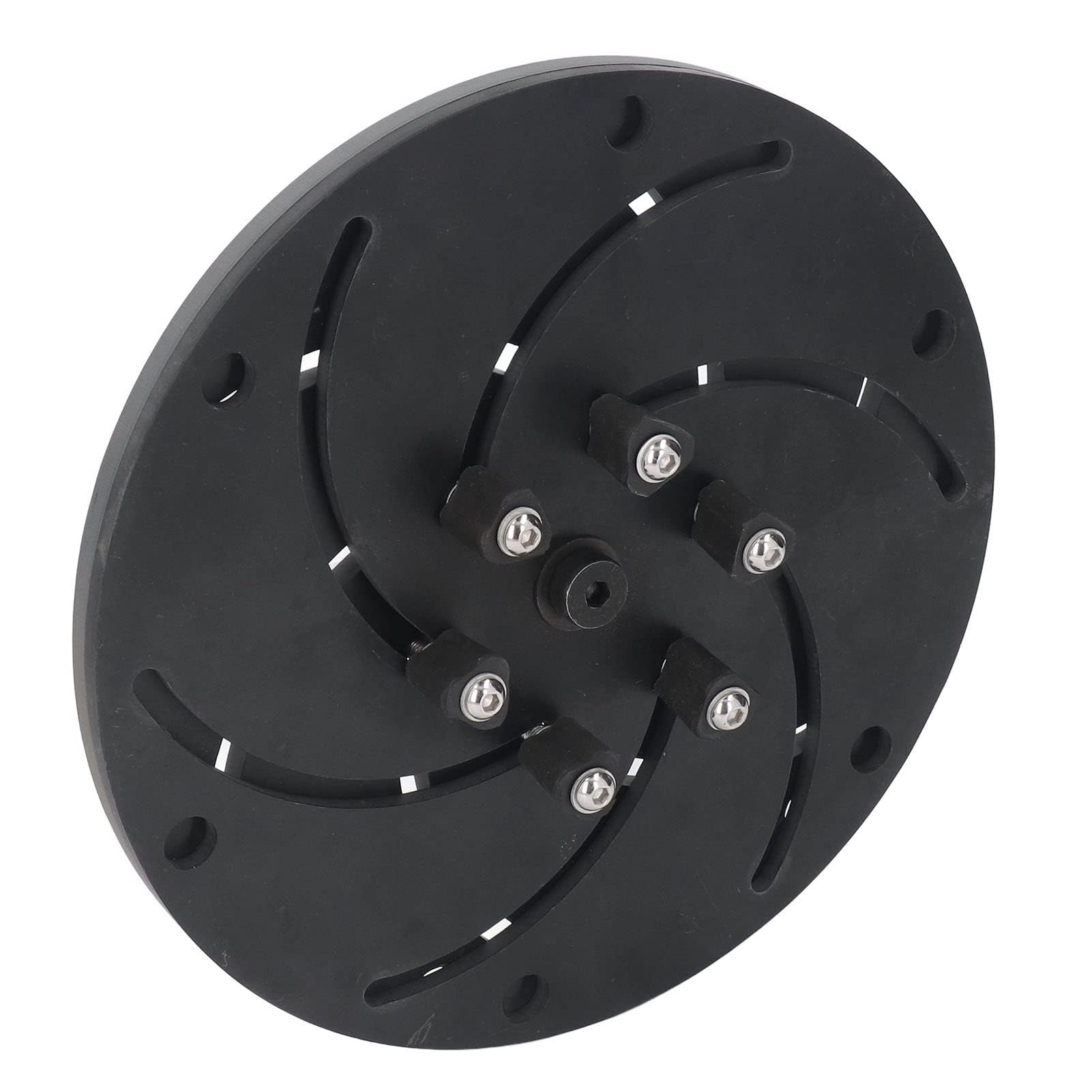 Uchwyt Longworth ze Stopu Aluminium, M33 Czarny Uchwyt Longworth ze Stopu Aluminium Odśrodkowy Uchwyt Tokarski Uchwyt Tokarski z Wydrążonym Uchwytem Stolarskim, Akcesoria (300 mm)
