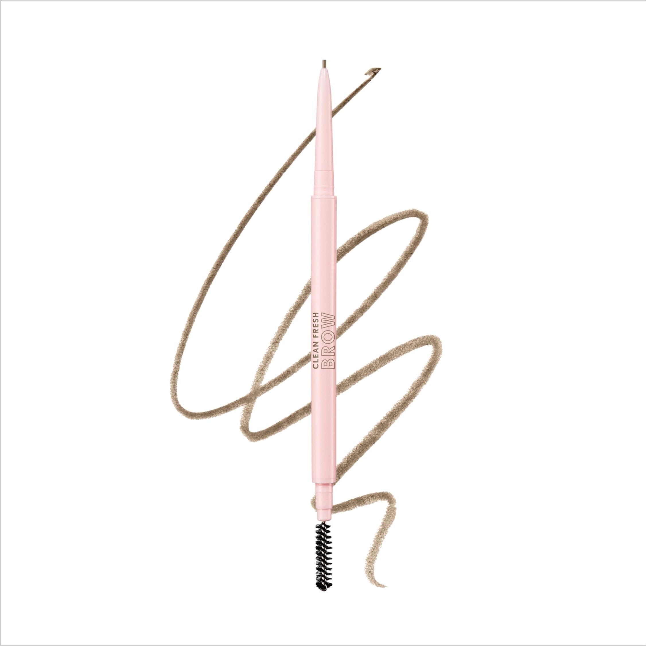 Clean Fresh Brow Nano, 200 Blonde, Eyebrow Pencil, Ultra-Precise Tip, Waterproof, Transfer-Resistant, Built-In Spoolie, Vegan Formula, 0.001oz