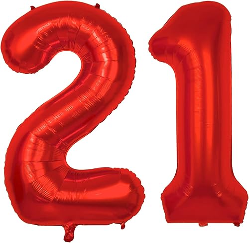 Miniatura 8 de Giant, Red 11 Balloons Number Set - 40 Inch Red Number 11 Balloon for 11th Birthday Decorations for Boys Number 11 Balloons For Birthdays Party