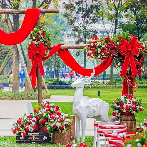 Lazos para árbol de Navidad grandes pack de 8 unidades para renovar adornos viejos de salón 7