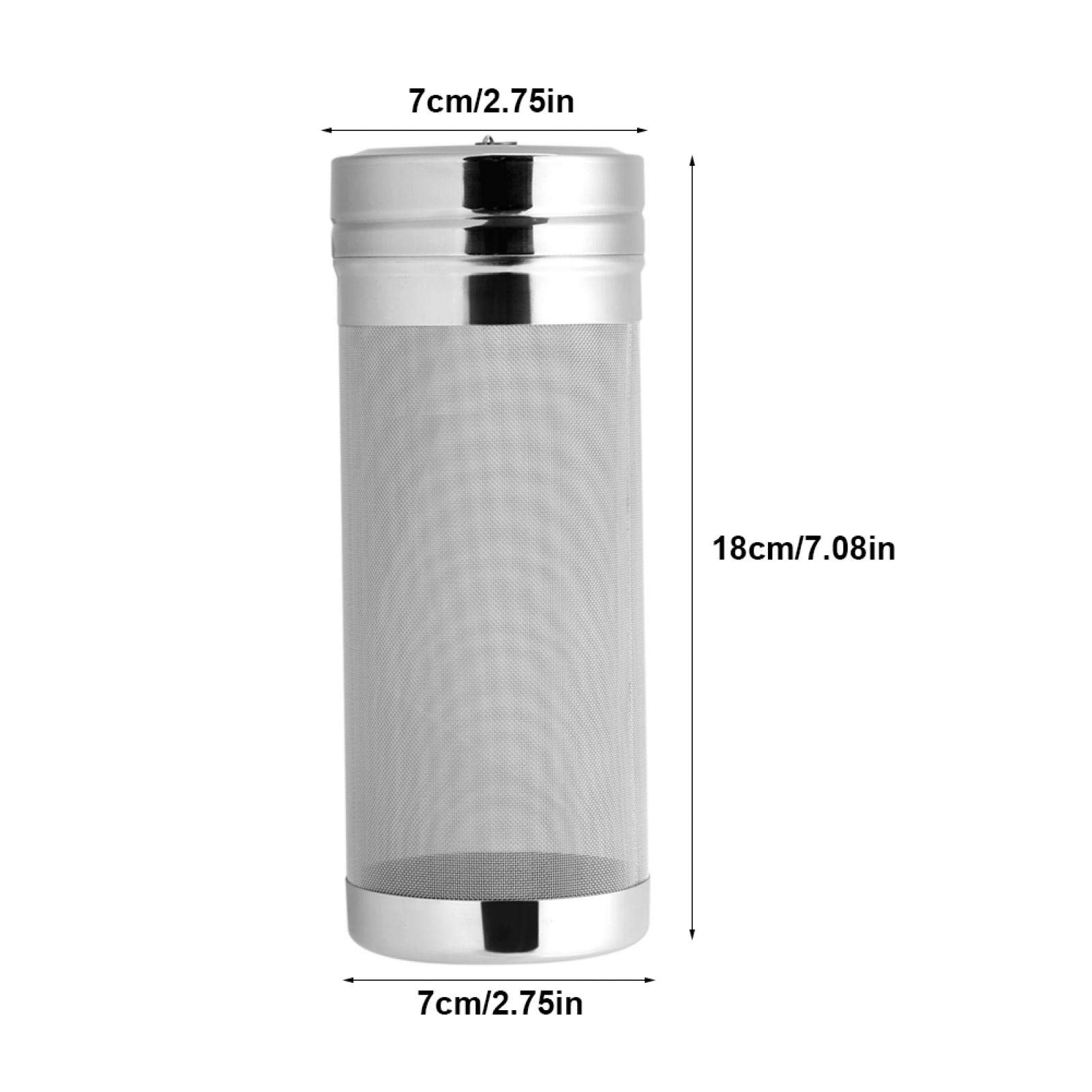 Joyzan Filtro per Luppolo, Filtri Birra Rete Tramoggia a Secco Acciaio Inossidabile Filtri in Linea Birre Fatta Casa 300 Micron Filtraggio Acqua E Homebrew Vino Hopper Home Cucina caffè Bar Accessori