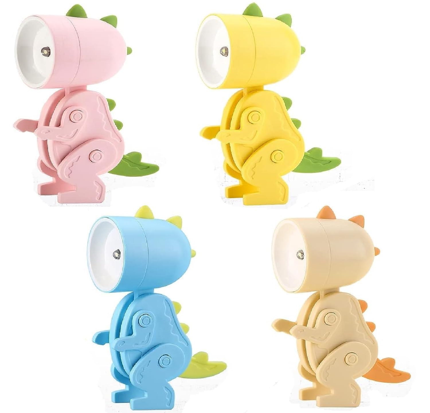 Mini linda luz nocturna, 4 PCS Dinosaurio Mini lámpara mini luces nocturnas lindas Mini linda luz de noche para mascotas Mini luz led nocturna, Lámpara de mesa para niños,Luz Nocturna Infantil