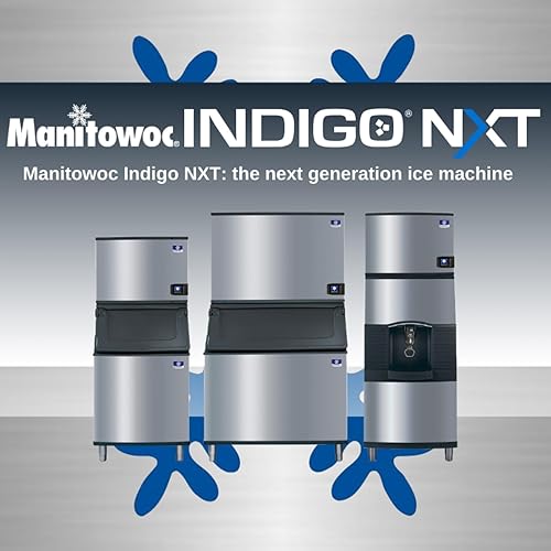 Miniatura 3 de Manitowoc IDT0450A-161 Indigo NXT Máquina de hacer hielo de dados completos refrigerados por aire de 30 pulgadas con contenedor de almacenamiento de
