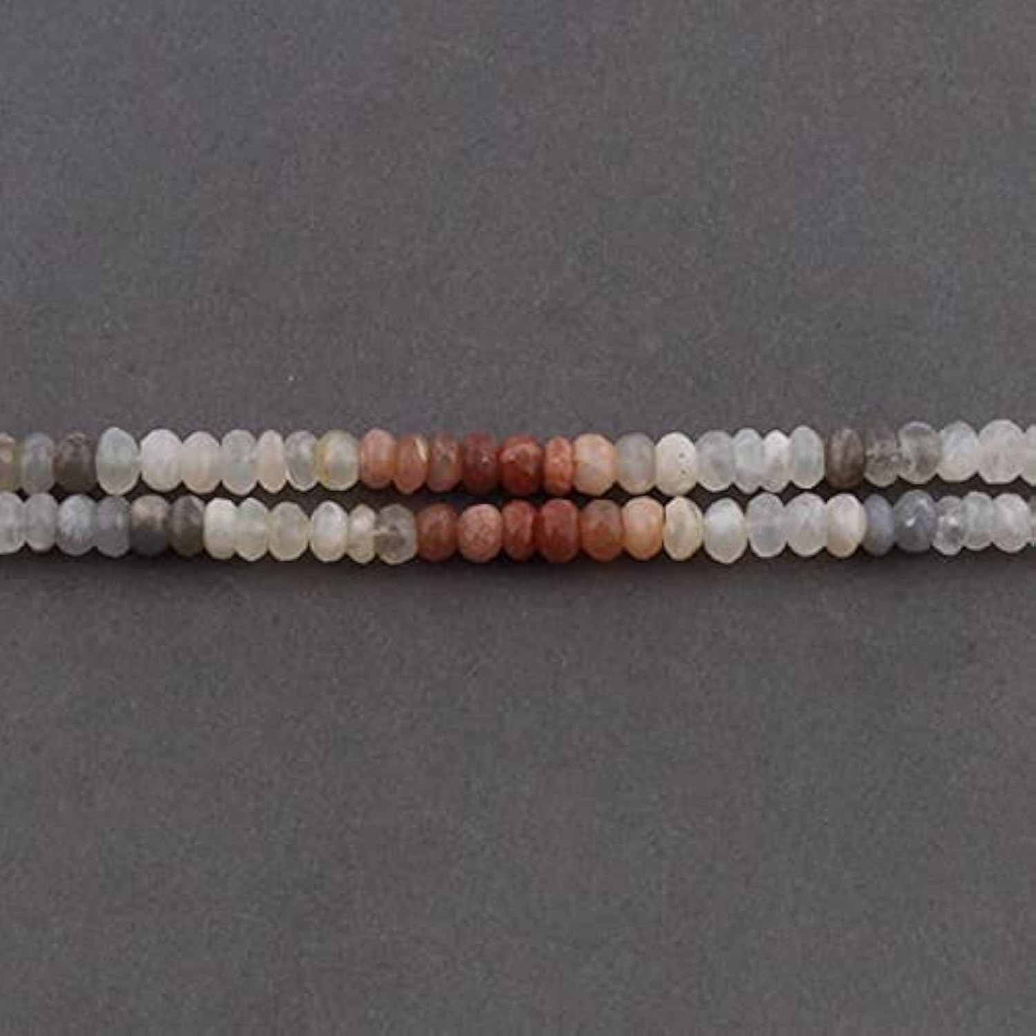 Multi Moonstone facettées 6mm-7mm, perles de prestige pour joaillerie SB1798