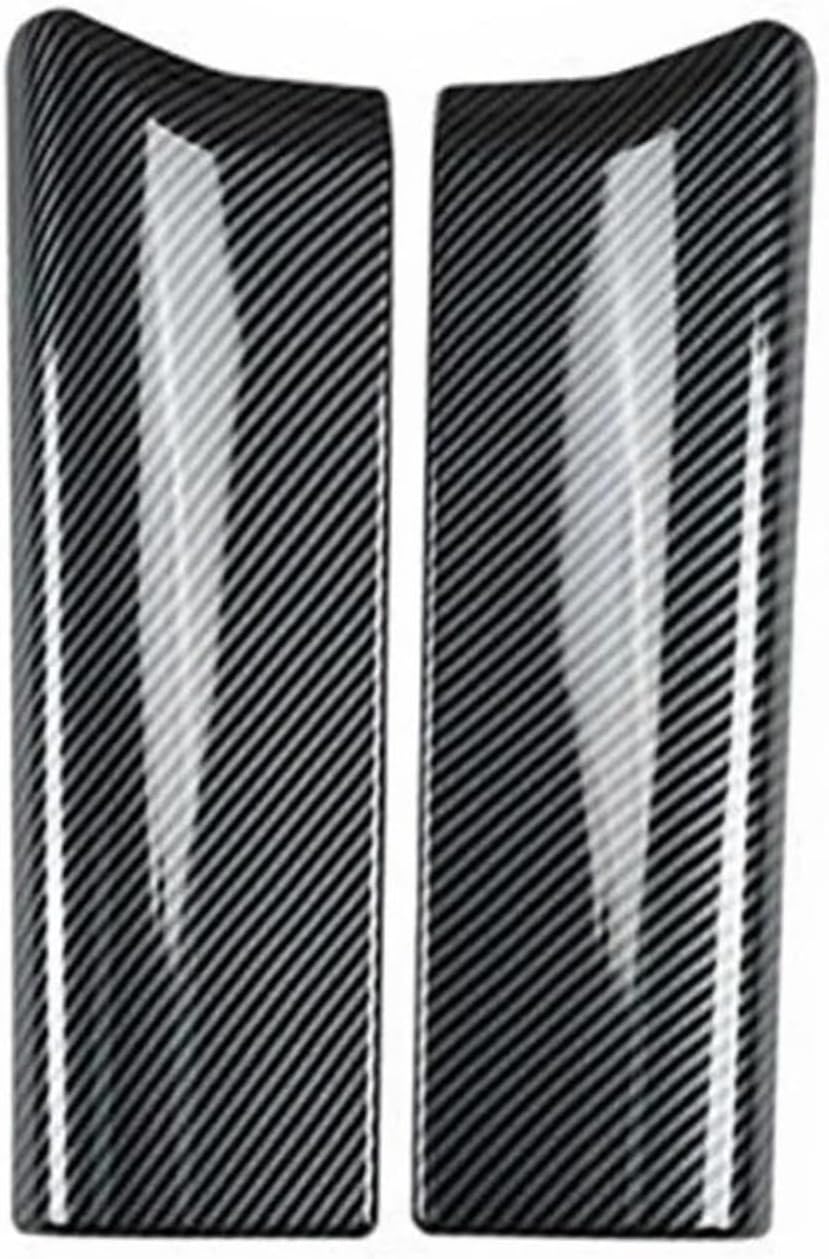 Compatible for BMW 5 Series i5 G60 2024-2025 Car armrest Box Cover Plate Carbon Fiber Pattern Decorative Cover ABS Leather(E)