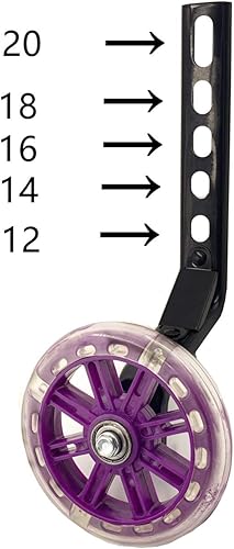 Miniatura 6 de YJIA Un par de ruedas de entrenamiento silenciosas para niños, adecuadas para bicicletas de una sola velocidad de 12 a 20 pulgadas