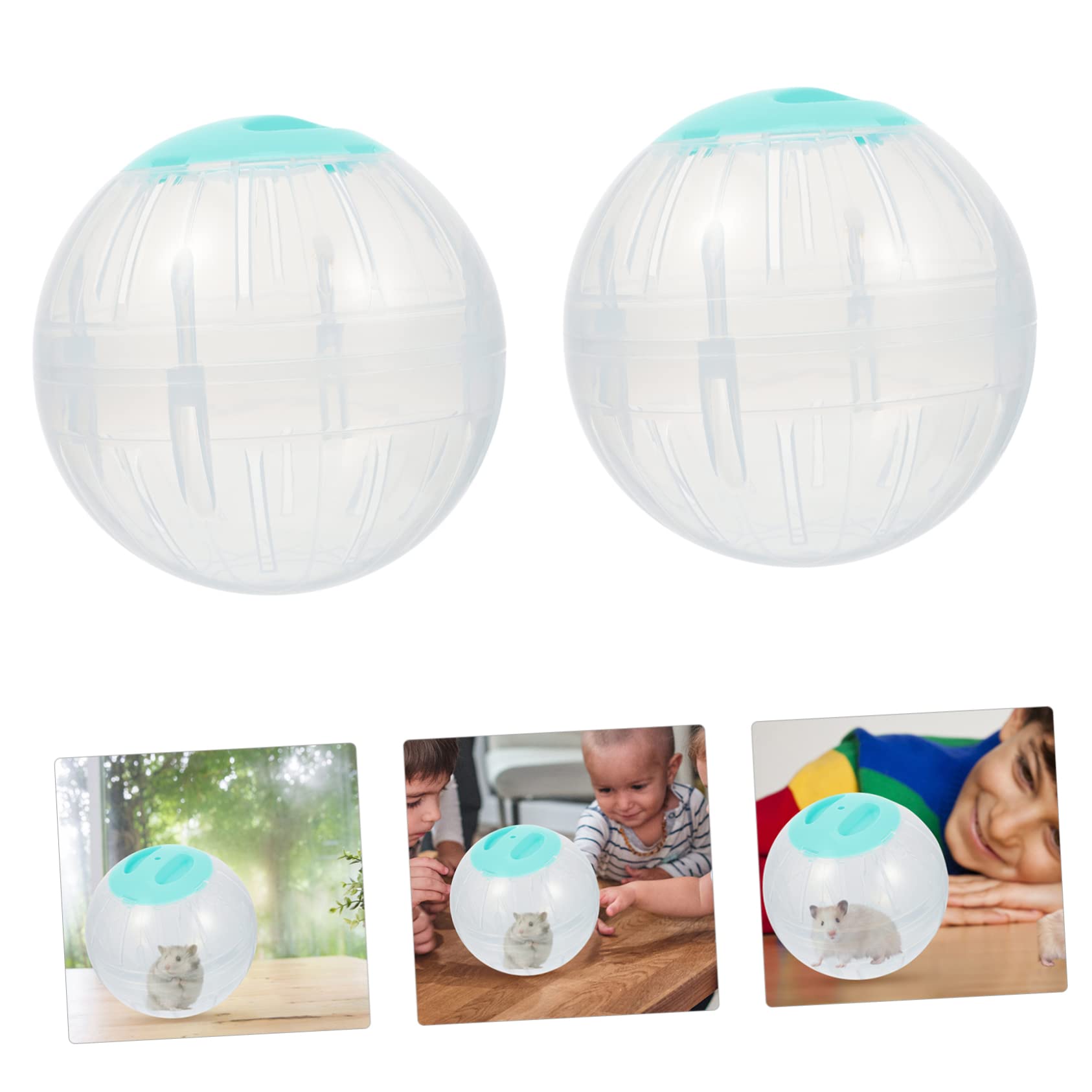 Yardwe 4stücke Hamster Laufbälle Transparente Sportkugeln Für Kleine Tiere Für Hamster Und Zwerghamster Fördert Und Hält Tiere
