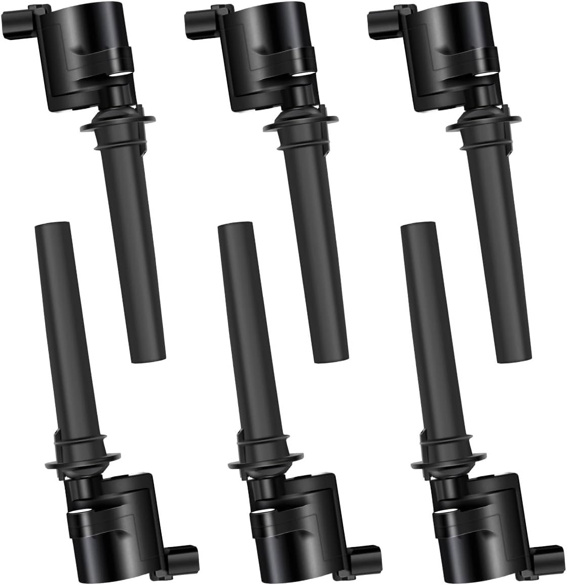 MAS Set of 6 Ignition Coils Pack Compatible with 2000-2011 Ford Taurus Escape Five Hundred Free Style Mzda Tribute Mercury Mariner Sable 3.0L V6 Replacement for 5C1449 DG500 FD502 DG513 C1458