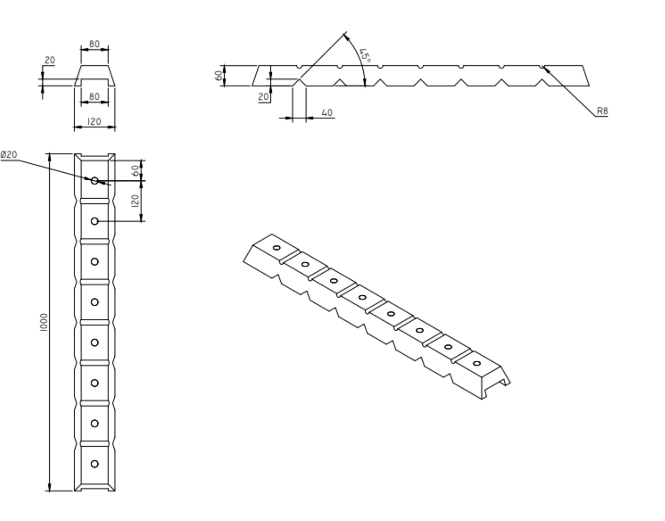 Marina 12 Y-BOOM, CREA-FORM EVA, déflecteur de pont EVA