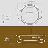 Lava, Baking Container, LV ECO GV 11 K4, Round Casserole, Wooden Base, Diameter 11 cm, Cast Iron, Black