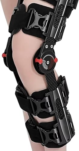Miniatura 7 de Inmovilizador de rodilla ajustable con bisagras para soporte de piernas y recuperación de fracturas de articulación de rodilla, estabilizador