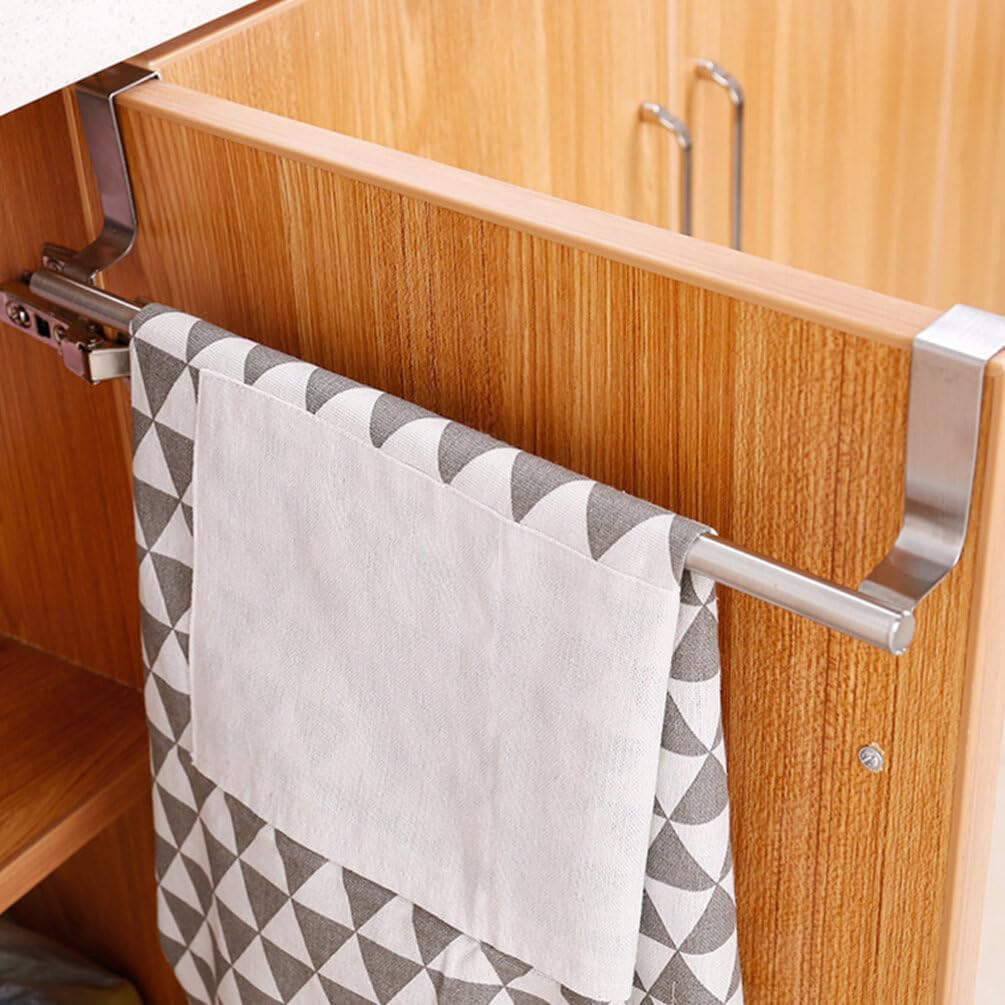 Xmas 2pcs Stainless Steel Adjustable Towel Rack for Cloth Washcloth
