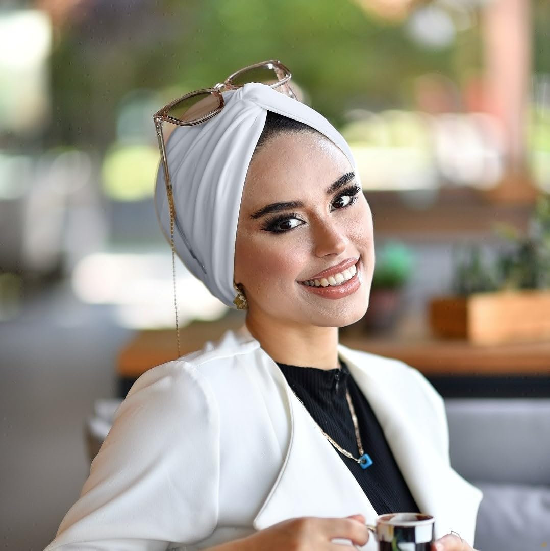 para life Knot Turbans for Women, Breathable Instant Turban|Standard Size Cotton|Pre-tied Scarf, Hijab Cap&Undercap