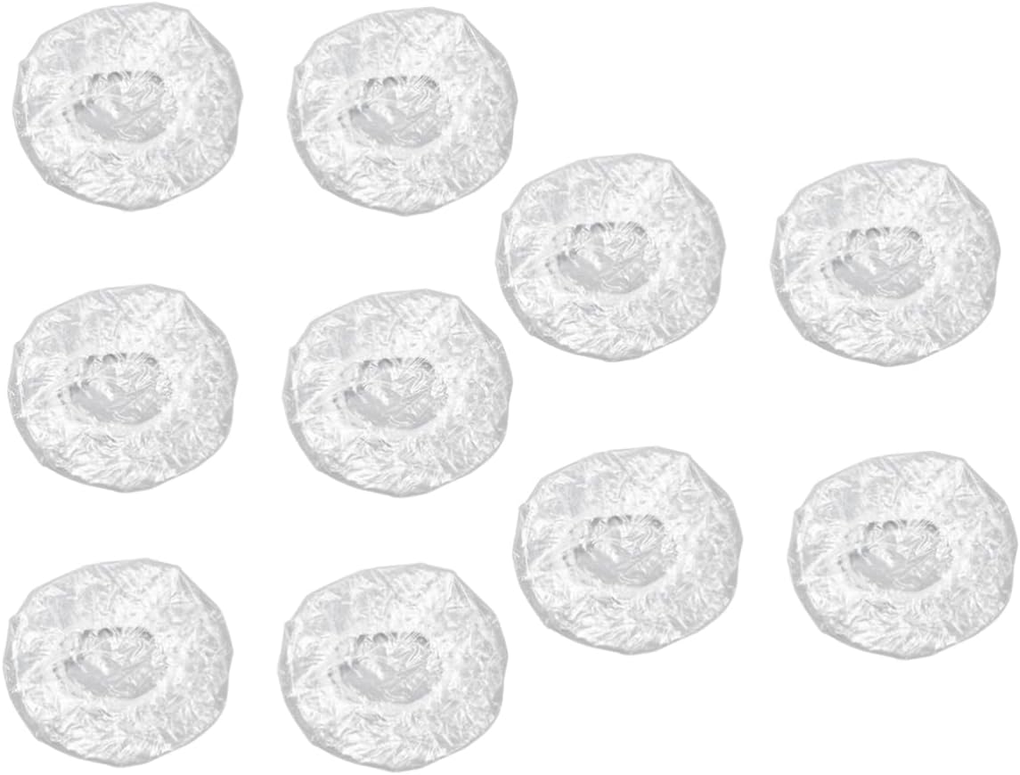 100Pcs Ear Covers Transparent Ear Muffs Simple Ear Protection for Hair Perming and Dyeing