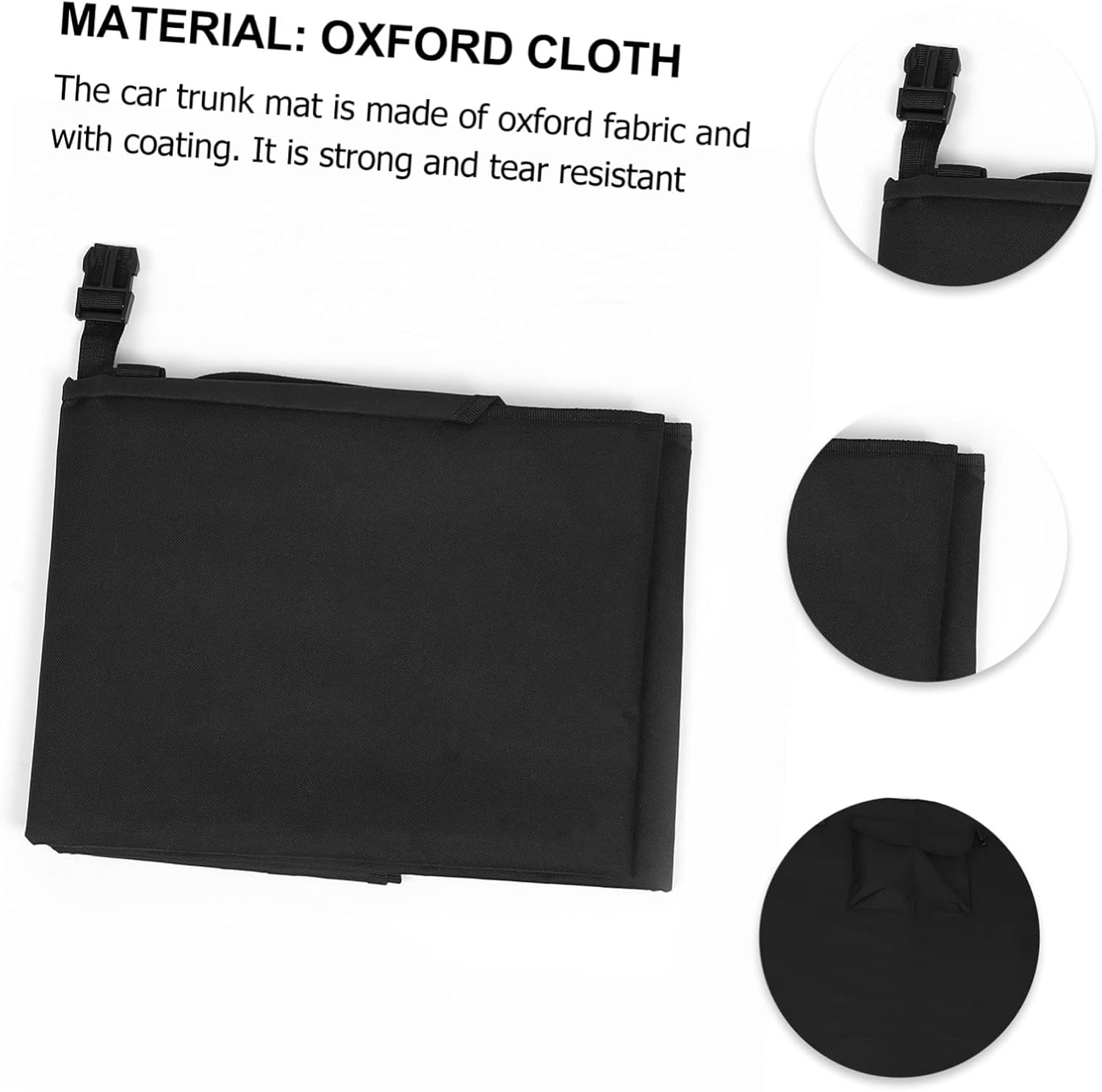 Car Trunk Floor Pad Oxford Mat Car Interior Pad for Trunk Organizer Carpets Straps