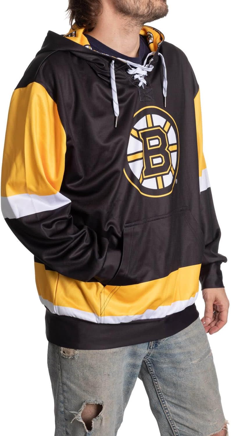 Calhoun NHL Men’s Lace-Up Hoodie – Officially Licensed Team Sweatshirt – Relaxed Fit, Premium Hockey Fan Gear - Image 2