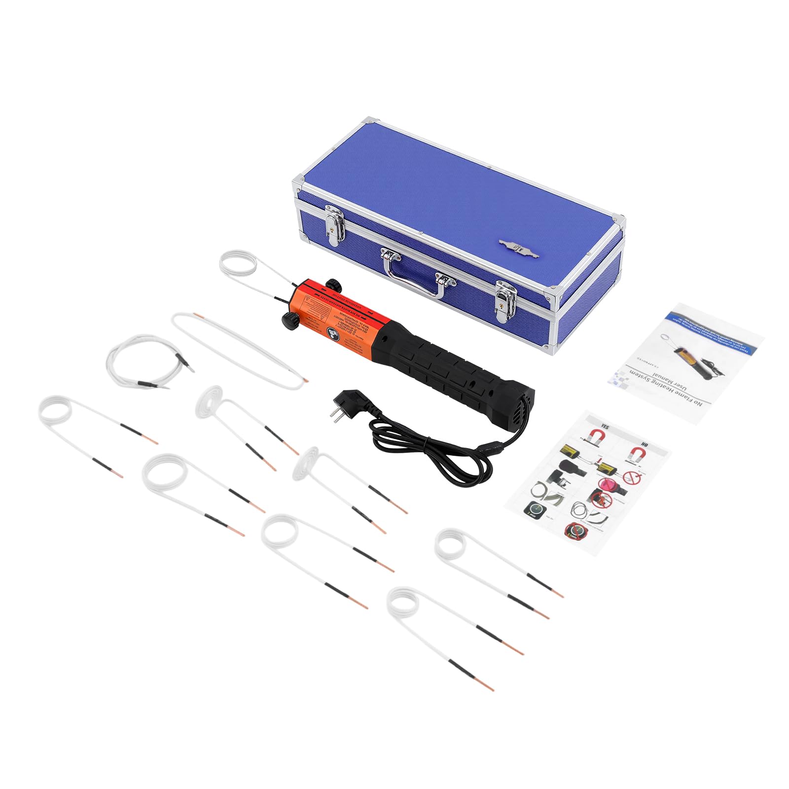 Riscaldatore a induzione da 1000 W, 850 °C, per auto, con 10 bobine riscaldanti, riscaldatore a induzione, portatile