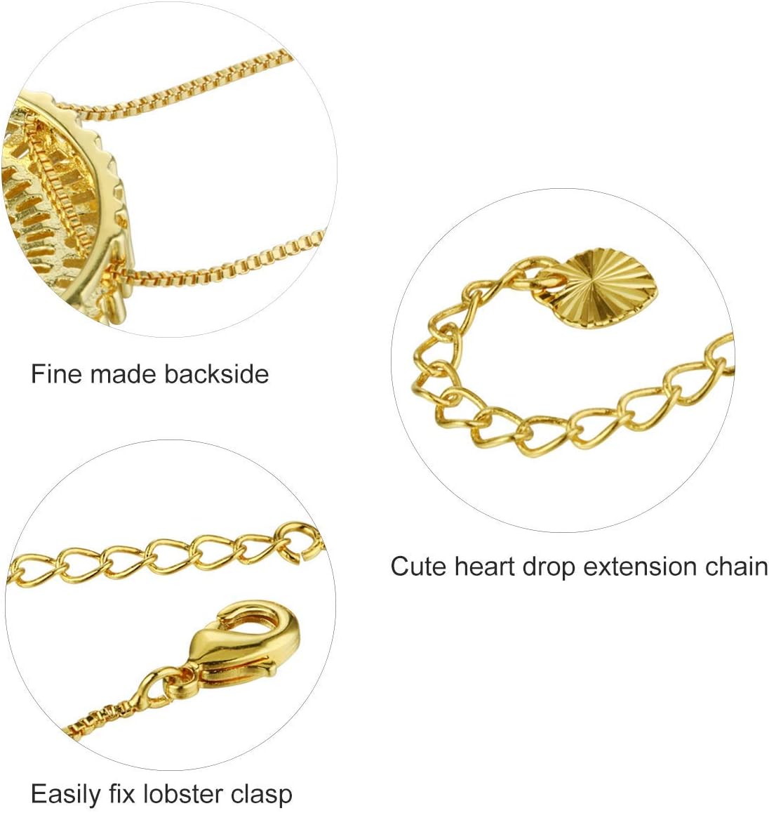 COTTVOTT Initial Letter Pendant Necklace Adjustable Alphabet Bracelet Set for Women Girls