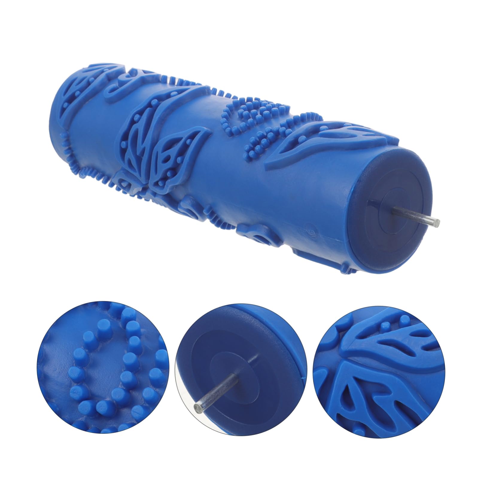 Operitacx 5 Stück Druckzylinder wandsticker tapetenkleister Wanddesign Wandfarbe Wandmalrolle geprägt malen texturiert gemustert Rollen für dekorative Texturwalze Gummiwalze lackieren Blue