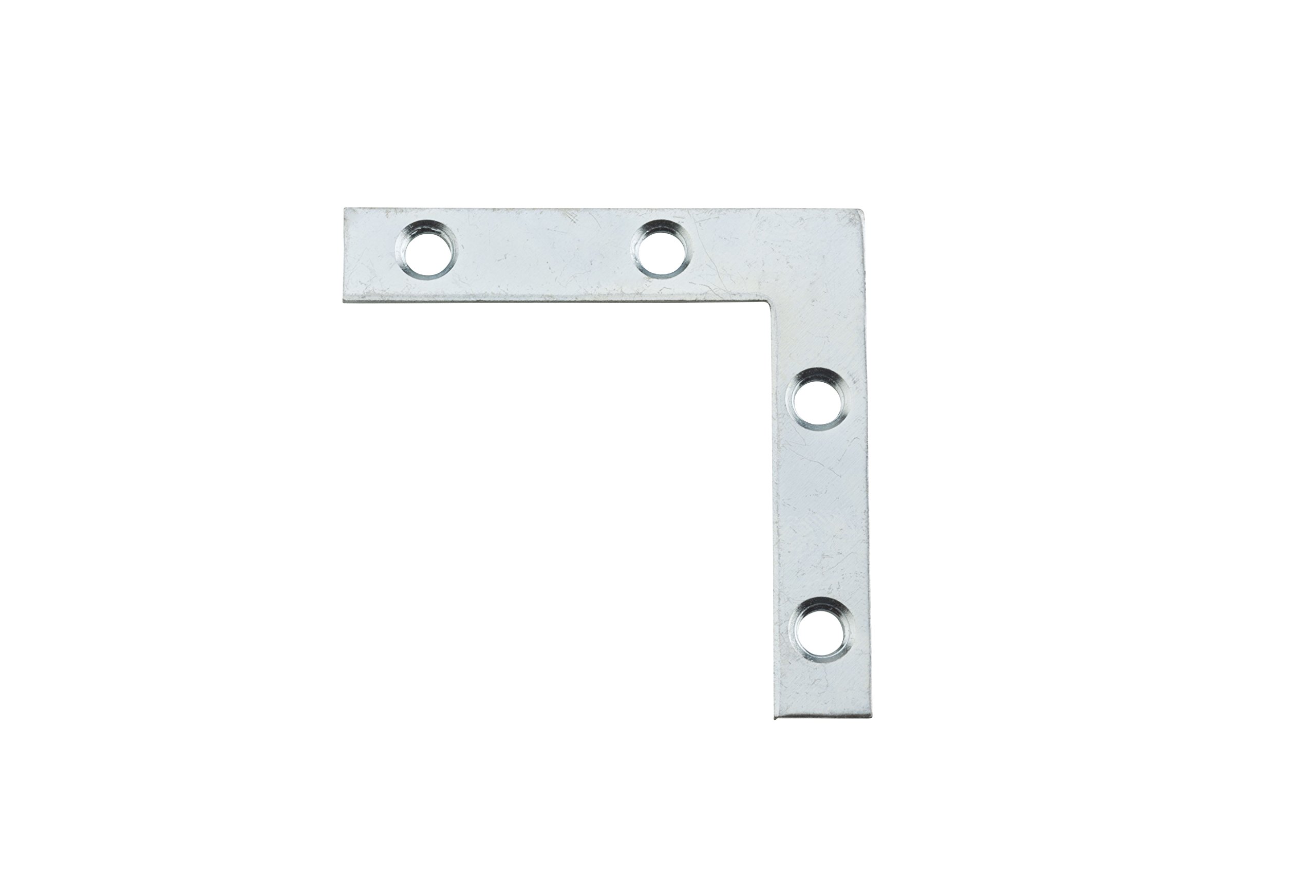 Stanley matériel 5,1 cm Flat Coin Brace ferrure angle zinc plaqué 4-pack 756631