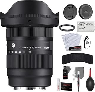 Sigma 16-28mm f/2.8 DG DN Contemporary Lens for Leica L Bundles with UV Filter + Photo Starter Kit + Cleaning Cloth (4 Items)