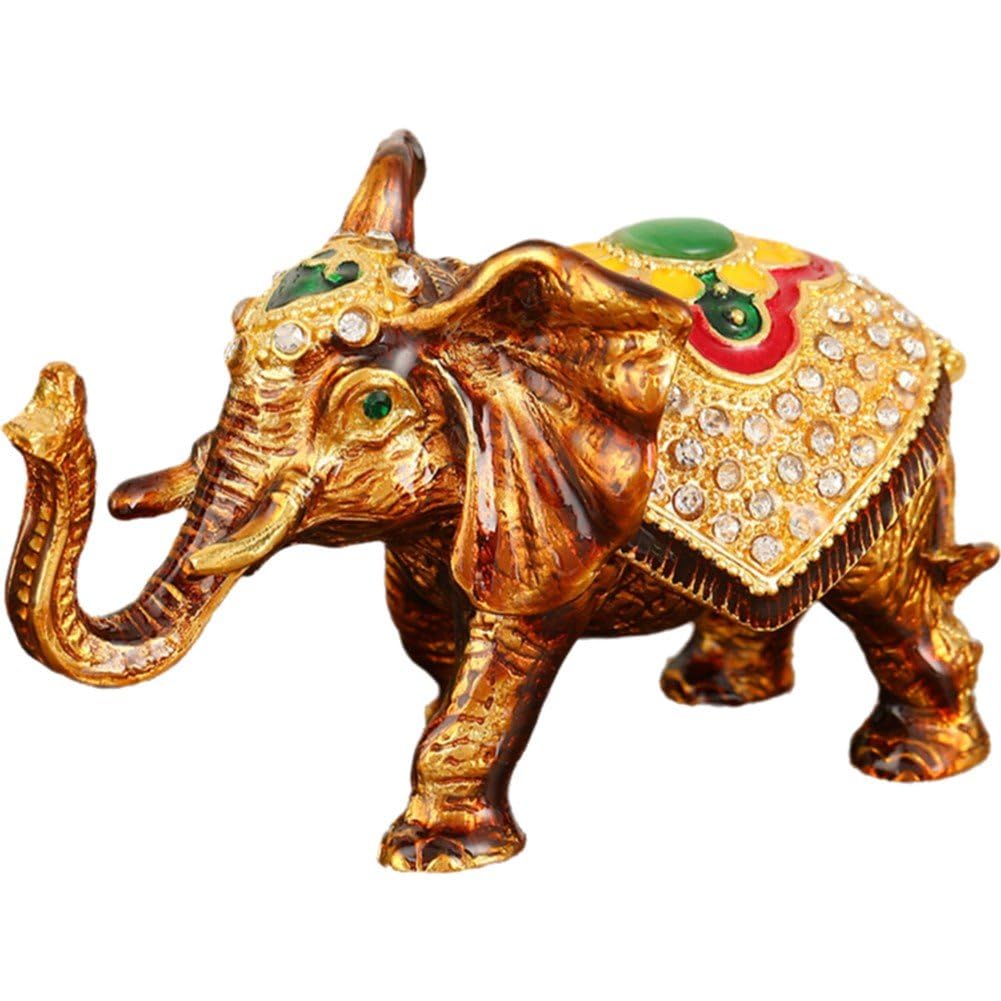 Figurine d'animal éléphant : le cadeau idéal comme boîte à bijoux symbolique