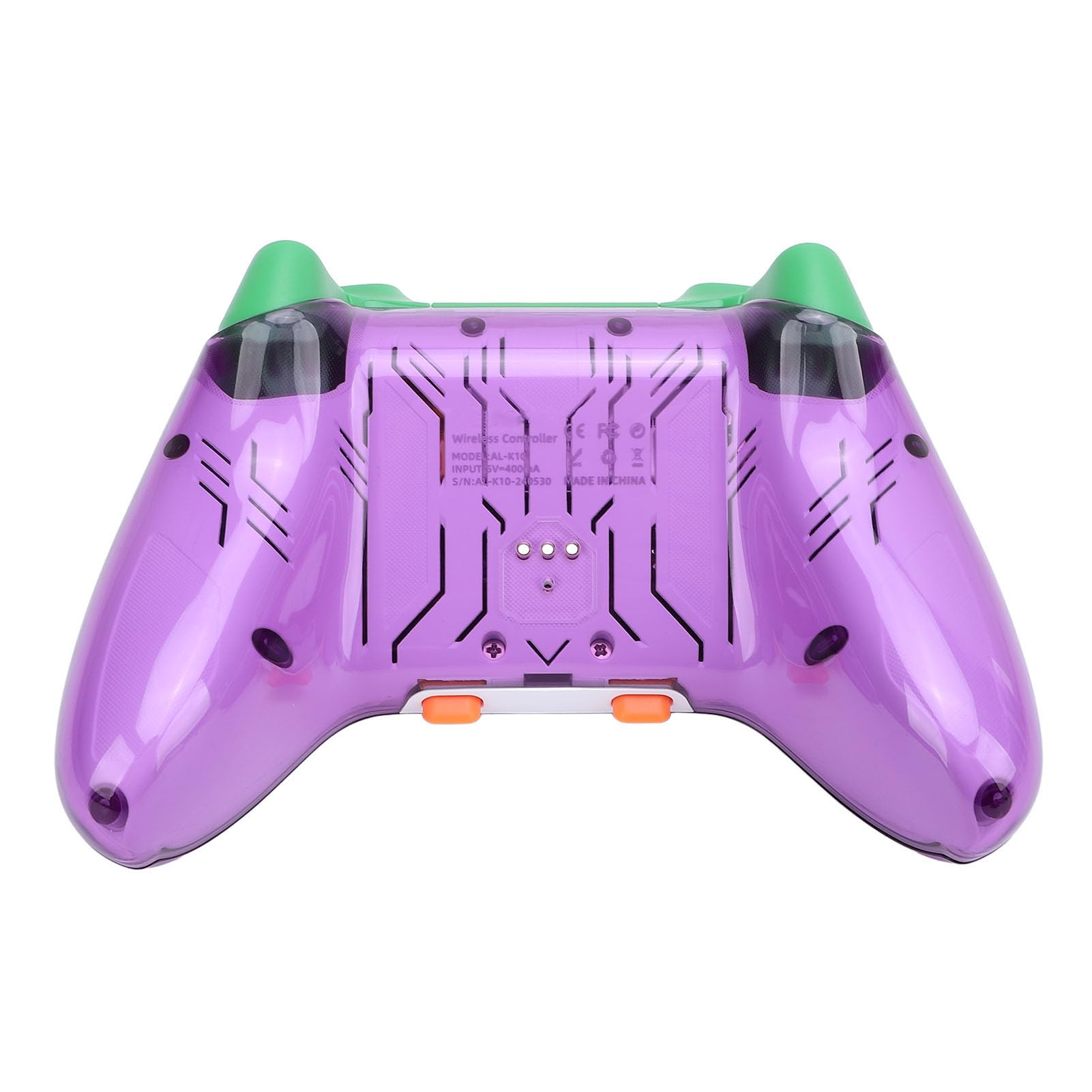 KUIDAMOS Controller di Gioco Wireless 2.4G con Trigger Hall e Luce RGB per Esperienza di Gioco su PC (Viola)