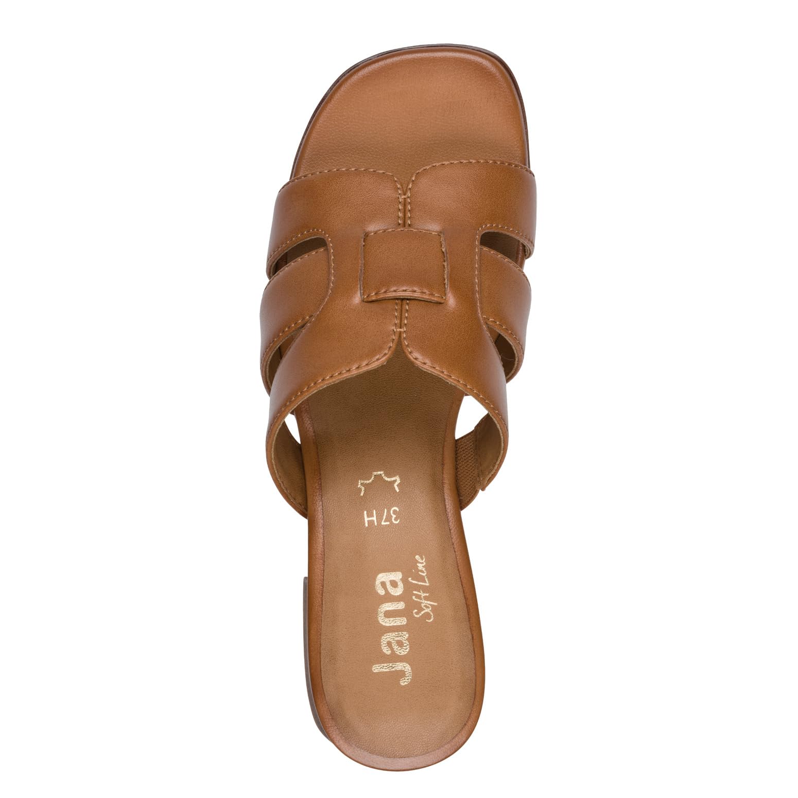 Jana Softline Leather Mule Heel 8-27766-46, Sandali con Tacco Donna