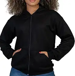 Blusa De Moleton Feminina Capuz Zíper Agasalho Ziper Frio