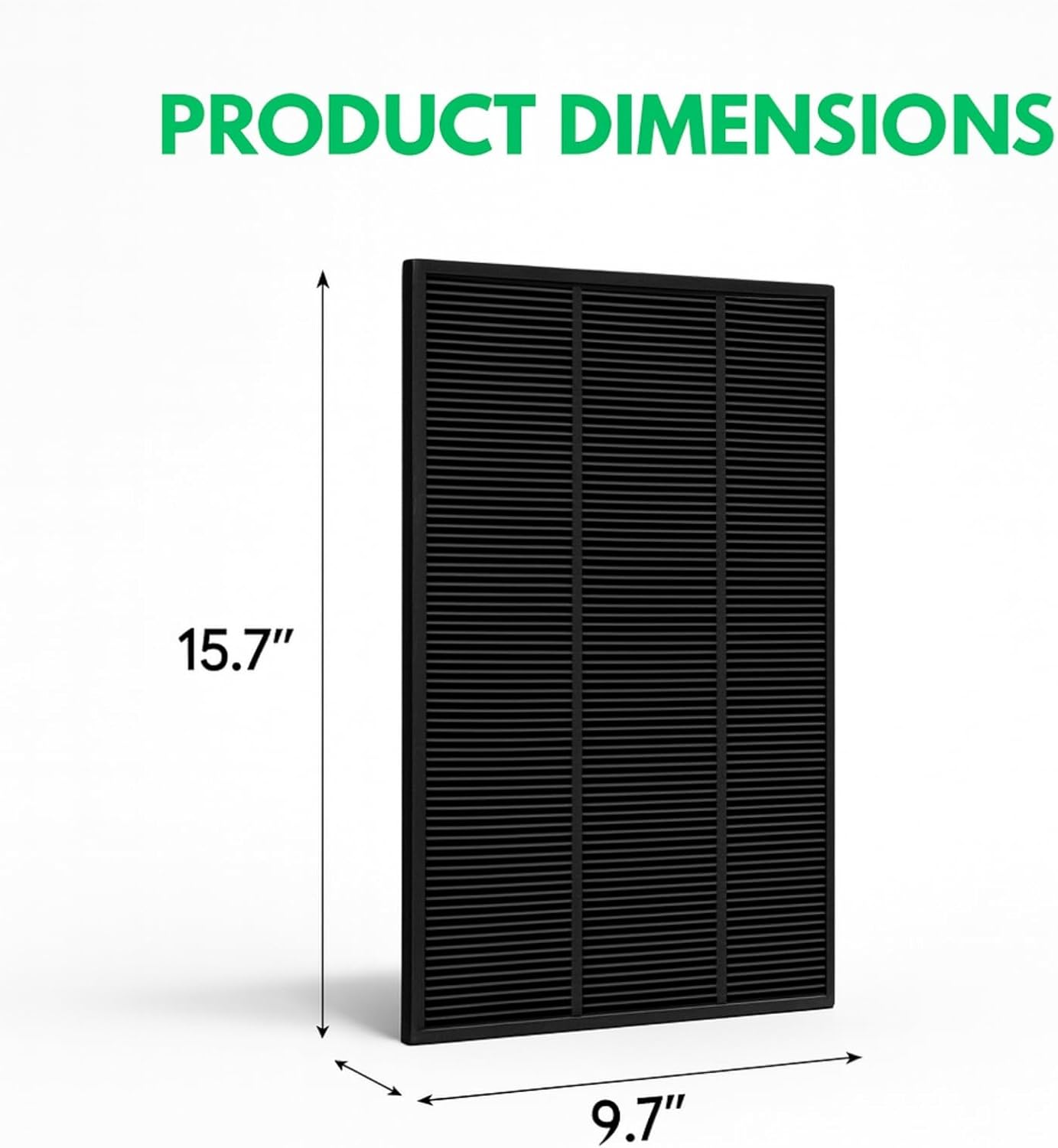 Nispira Activated Carbon Pre Filter Compatible with Sharp KC-850U Air Purifier, Compared to part FZ-C100DFU. 1 Pack
