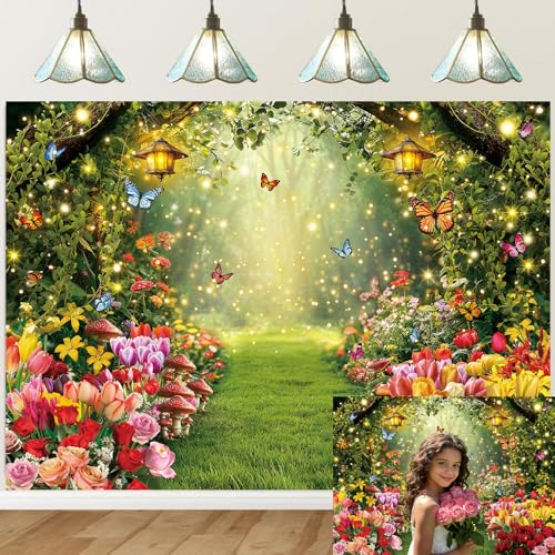 Fondo Fotográfico Primavera Bosque Encantado 210x150 cm miniatura 1