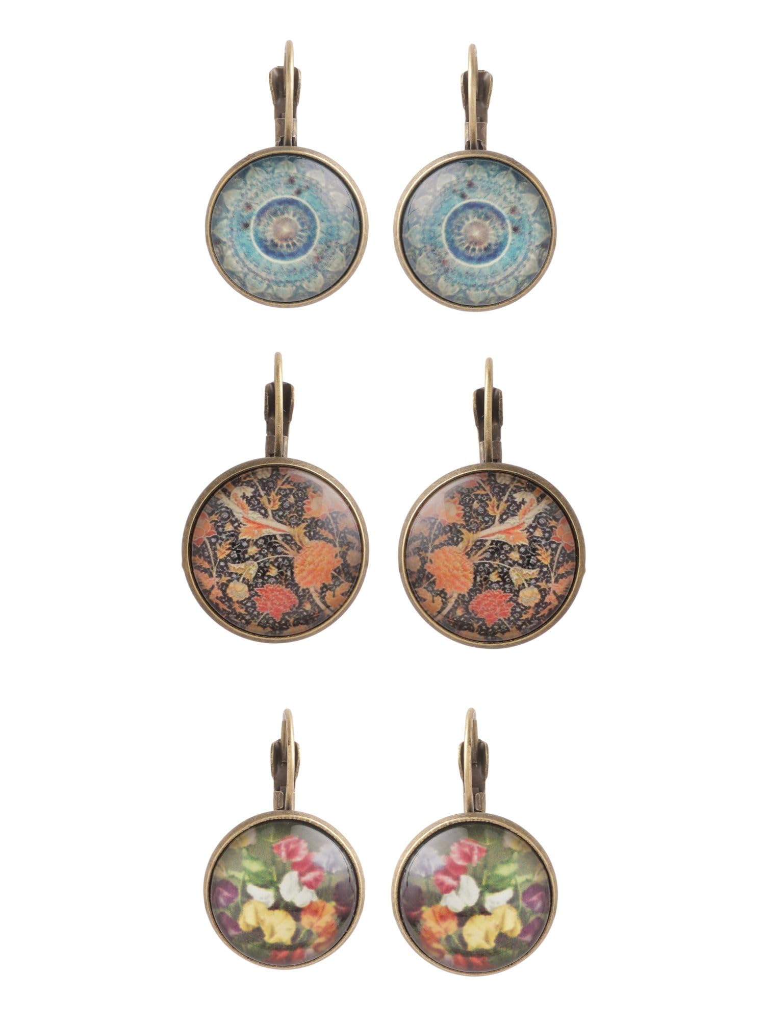 Boho Charm Collection | Ethnic Traditional Handmade Tibetan Combo Earrings Set For Women And Girls | Multi-Colour | Anniversary Birthday Gifts-image-13