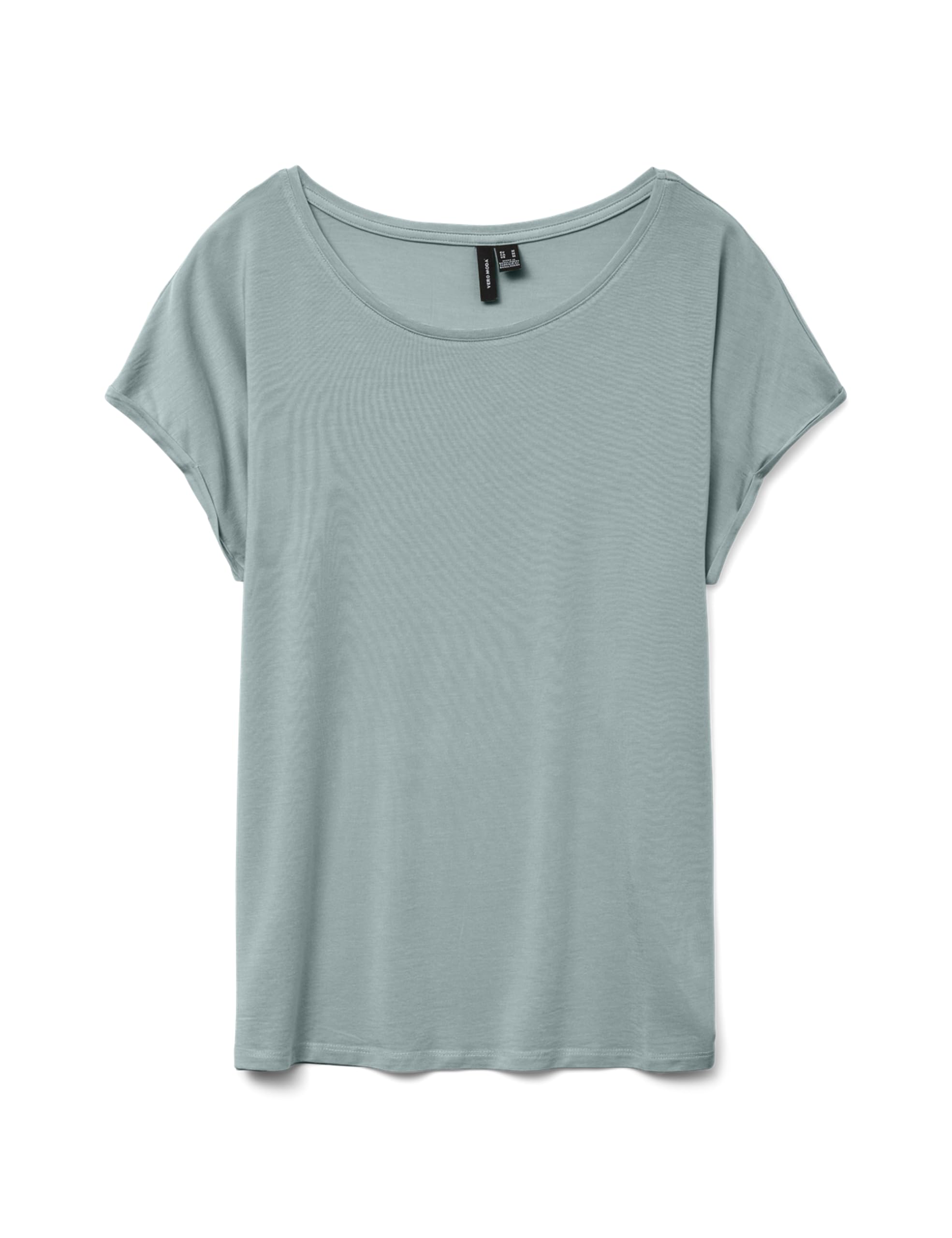 VERO MODA Vmava Plain SS Top Ga JRS Noos, Gray Mist, L