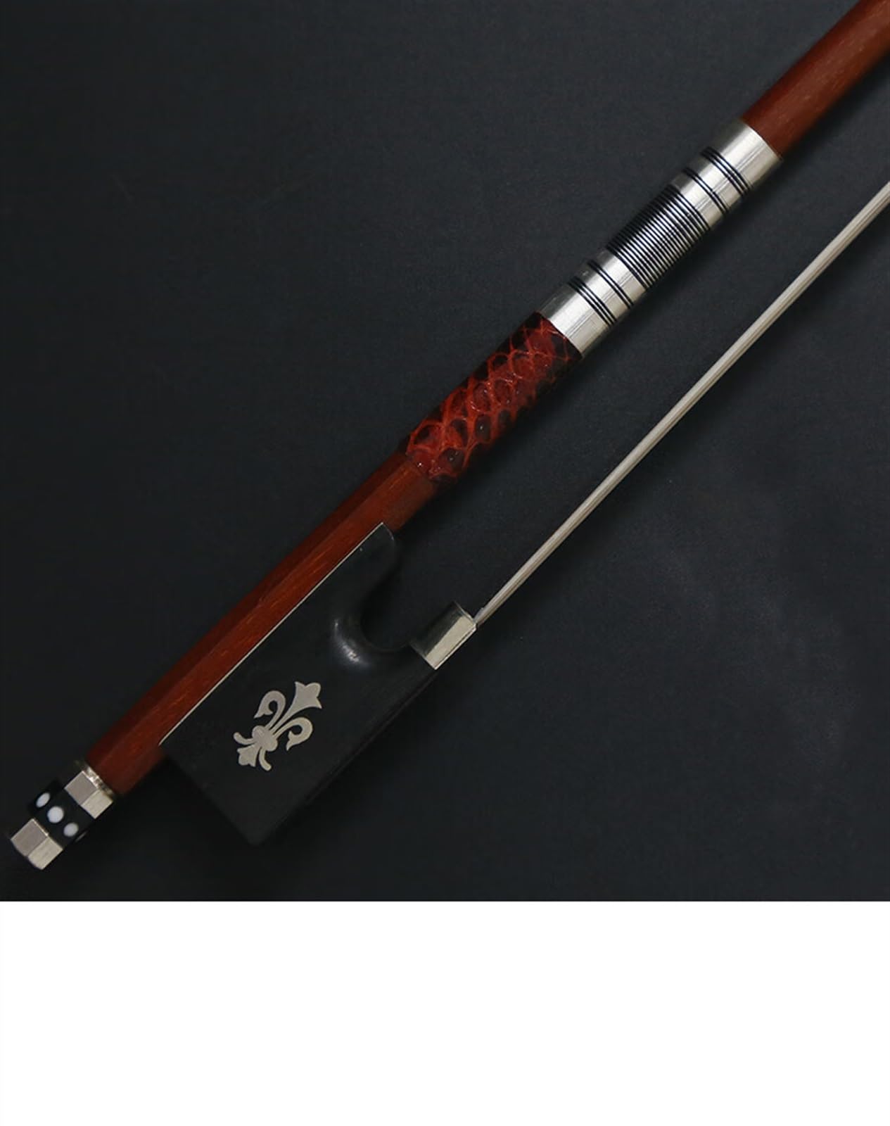 Violín Partes De Repuest Arco De Violín De Cola De Caballo De Alto Rendimiento Arco Redondo De Sándalo Viejo Brasileño(1/4)
